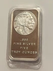 5 oz SilverTowne 'LIBERTY' .999 Fine Silver Minted Bar in Seal / Toned Edge
