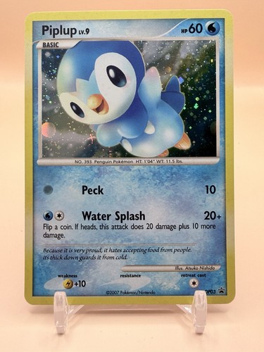 Pokémon TCG Piplup Promo Cosmos Holo Diamond & Pearl DP03 LP+
