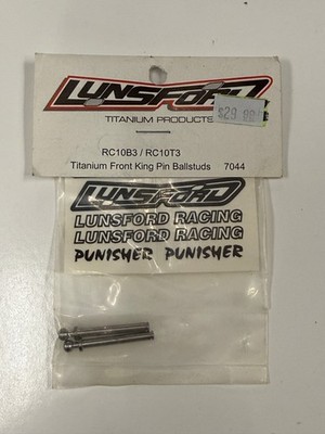New Lunsford Racing Titanium Front King Pin Ballstuds RC10B3 RC10T3 B3 T3 RC10