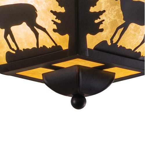 Vaxcel Lighting CC55414 Bryce 3 Light Flush Mount Indoor Ceiling - Bronze - Picture 6 of 11