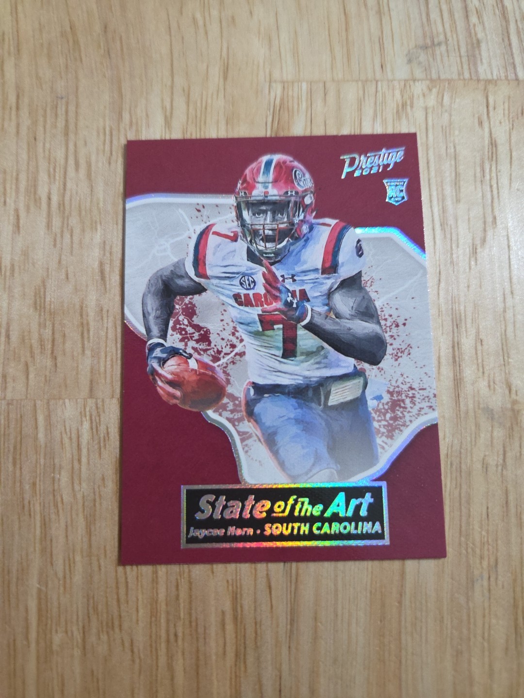 2021 Prestige JAYCEE HORN State Of The Art #8 Rookie CASE HIT SSP Panthers