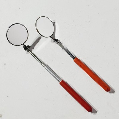 Telescopic Inspection Mirrors Pair Of 2 Ullman C-2 & General 557 Retractable
