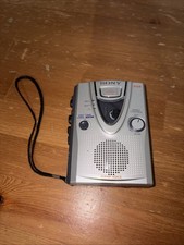 Sony TCM-400DV Handheld Cassette Voice Recorder Silver Walkman Tested Vintage