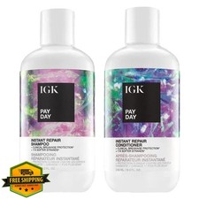 IGK PAY DAY Repair Shampoo Conditioner Set Vegan 8 oz 2 Pack