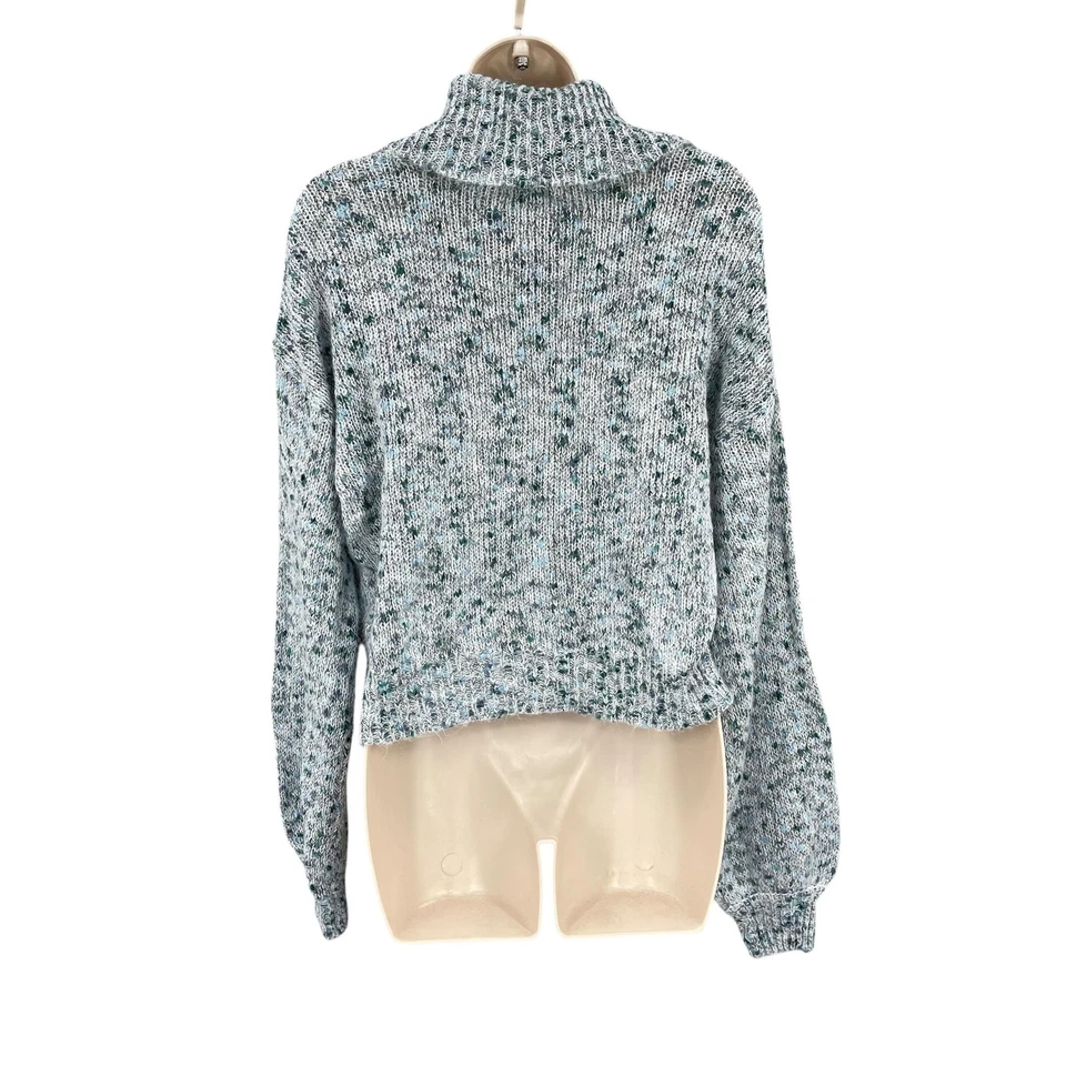 Suéter Artístico True Craft Mujer Talla M Coqueta Capucha Moteada Tortuga Tejido Recortado Foto 2 de 4