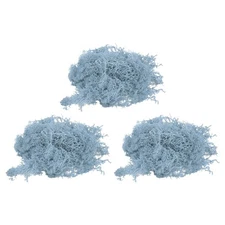 3pcs 1.26 OZ Moss Fake Craft Moss Artificial Moss Natural Moss (Light Blue)