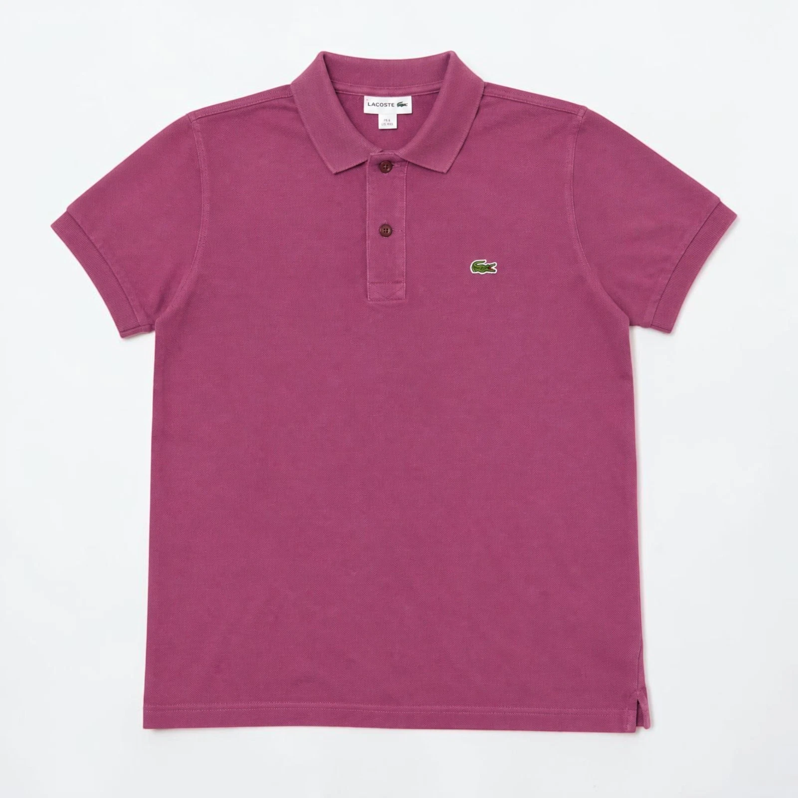 Lacoste Pink Polo Shirt Crocodile Logo Short Sleeve Men's Classic