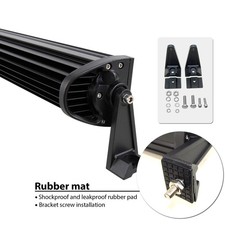Faro LED per Fuoristrada Curva Auto Camion Barra Luminosa Potente Fendinebbia - Miniatura 6