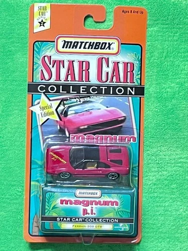 Vintage 1998 Matchbox Star Car Collection Magnum Pi Red Ferrari 308 GTB MIB 1 64