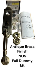 Baldwin 85370-050-FD Dummy Door Handle Set Nantucket Antique Brass Finish NOS