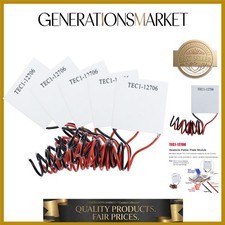 5PCS -12706 Peltier Module, 12V 6A 60W Heatsink Thermoelectric Cooler Cooling...