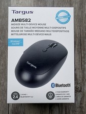 Targus Midsize Multi-Device Wireless Mouse Bluetooth Black, Model: AMB582GL