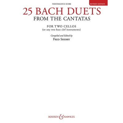 25 Bach Duets from the Cantatas (Two Cellos Performance Score) Chamber Music
