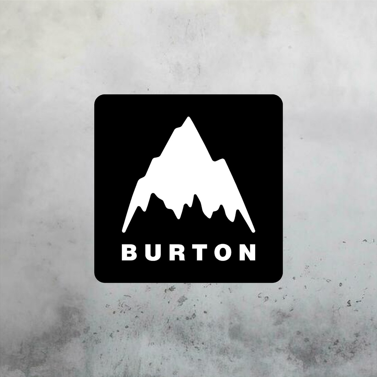 BURTON SNOWBOARDS Aluminum Sign 18in x 18in - Snowboarding Sign