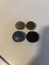 Lot Of 4 Oil Lamp Lantern Fuel Caps DIETZ B&H Bradley & Hubbard One Unmarked