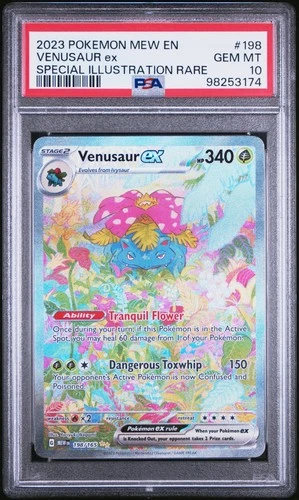 2023 Pokemon MEW EN 151 Venusaur EX Special Illustration Rare #198 PSA 10 GEM MT