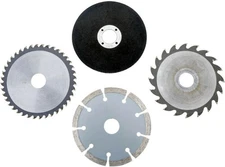 4.5" Circular Saw Blades Set - 4 pk - Carbide Diamond & Abrasive Grizzly T26876