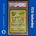 1999 POKEMON BASE SET 1ST EDITION SHADOWLESS #44/102 BULBASAUR PSA 7