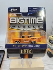 Jada Dub City Wave 5 Bigtime Muscle 1957 Chevy 57 Bel Air Orange Race Car # 052