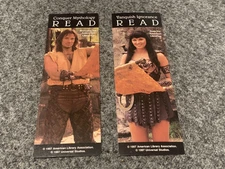 Hercules & Xena Conquer Mythology / Vanquish Ignorance READ Vintage Bookmarks