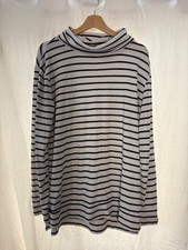 A New Day striped cowl neck top. Womens L, wh...