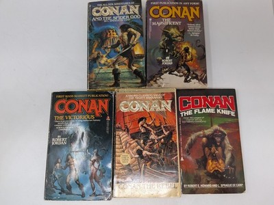 Conan: Spider God/Magnificent/Flame Knife/Victorious/Rebel: Robert E Howard