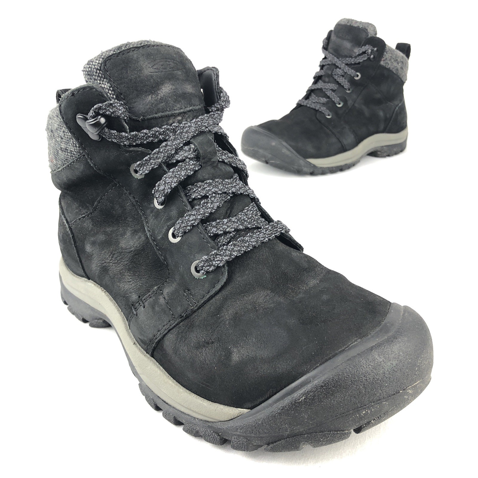 Stivali Keen Kaci II Mid US donna 7 5 isolati pelle scamosciata nero impermeabili