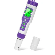 ORAPXI Pool pH Meter and Salinity Tester 6 in 1 Salinity pH ORP TDS EC