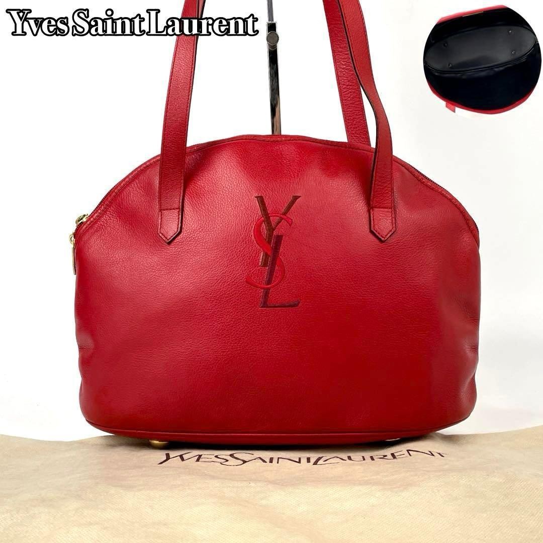 Borsa a tracolla vintage Yves Saint Laurent chiusura zip tote in pelle YSL donna