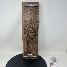 OOAK Cribbage Board Sea Captain House Wood Floor 1850’s Artist Jay Bell Cape Cod