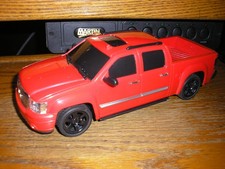 RARE 1/24 Custom Plastic GMC Sierra Denali Toy Pickup Truck Red Black Rims