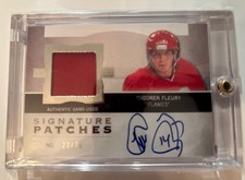 2011-12 THE CUP SIGNATURE PATCHES THEOREN FLEURY / #35!! CALGARY FLAMES