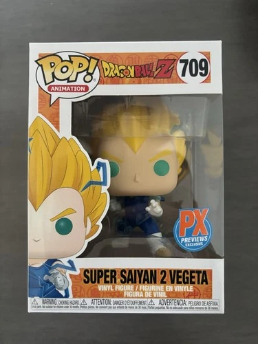 Funko Pop Dragon Ball Z Vegeta Super Saiyan 2 PX Animation 709
