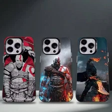 God Of War Phone Case For iPhone 17 16 15 14 13 12 Pro Max Plus Gaming Kratos