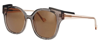 FACE A FACE TILDE 2 COL 4321 CRYSTAL STRIPED AMBER/BROWN LENSES SUNGLASSES 53-19