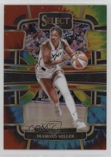 2024 Panini Select WNBA Concourse Tie-Dye Prizm 8/25 Diamond Miller #25 1jb0