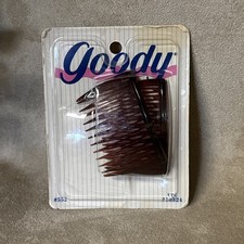 Vintage Goody Kant-Slip Side Hair Combs 2 Pack Tortoise 552 Made in USA 1993