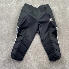 Adidas Tierro 34 Padded Goalkeeper 3/4 Soccer Pants Men's Size S Black FT1456