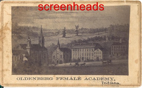 C1860s-70s CDV "Oldenburg Indiana Female Academy" LANDY PHOTOGRAPHER CINCINNATI