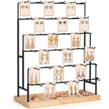 Jewelry Display for Vendors, 36 Hooks Earring Display Stands for Selling, Ear...