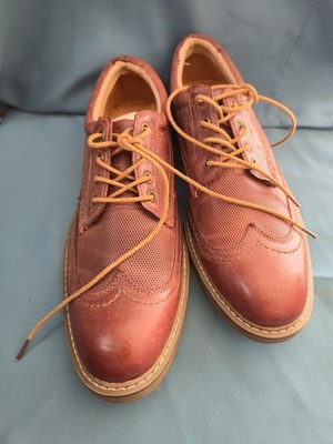 Arbird Brown Leather Oxford Lace Up Brogue Men s US 9.5 Dress Shoes