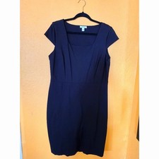 Nine West XL black midi work dress
