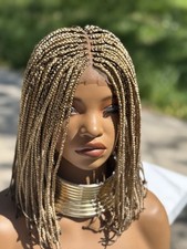 Closure Bob Blonde Braided Wig Braided Wig Black Wig Ready To Ship