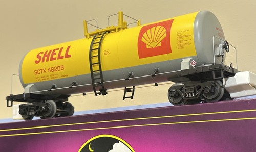 Coche cisterna moderno MTH Premier 20-90330 SHELL escala O **12 DISPONIBLES** Atlas de 3 rieles | Condition: New