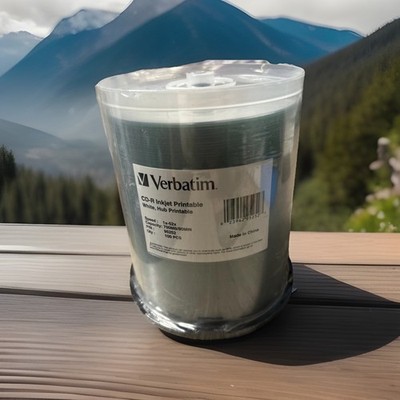 Verbatim 95252 700 MB 52X CD-R WHT Inkjet Printable Hub Printable (100/Pack) New
