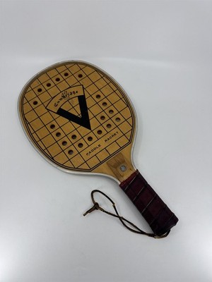 Vintage Wooden Cambridge Paddle Racket for Racquet Ball Sports