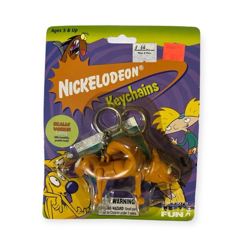 Hey Arnold! CatDog NICKELODEON Basic Fun Keychain 957-0 Sealed 1999 - 第 1/2 張圖片