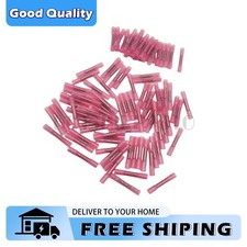 100PCS Heat Shrink Wire Connectors Waterproof For 22-16 AWG Butt Seal Terminals