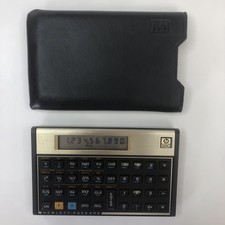 Vintage HP 12C Financial Calculator Made in Brazil Hewlett Packard RPN W/ Case