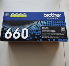 Brother TN-660 TN660 Genuine High Yield Black Toner Cartridge - Factory Sealed